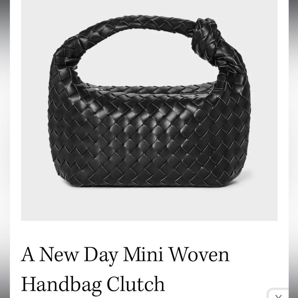 A new day mini woven handbag